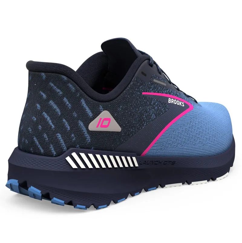 Brooks Women's Launch GTS 10 Peacoat/Marina Blue/Pink Glo-3